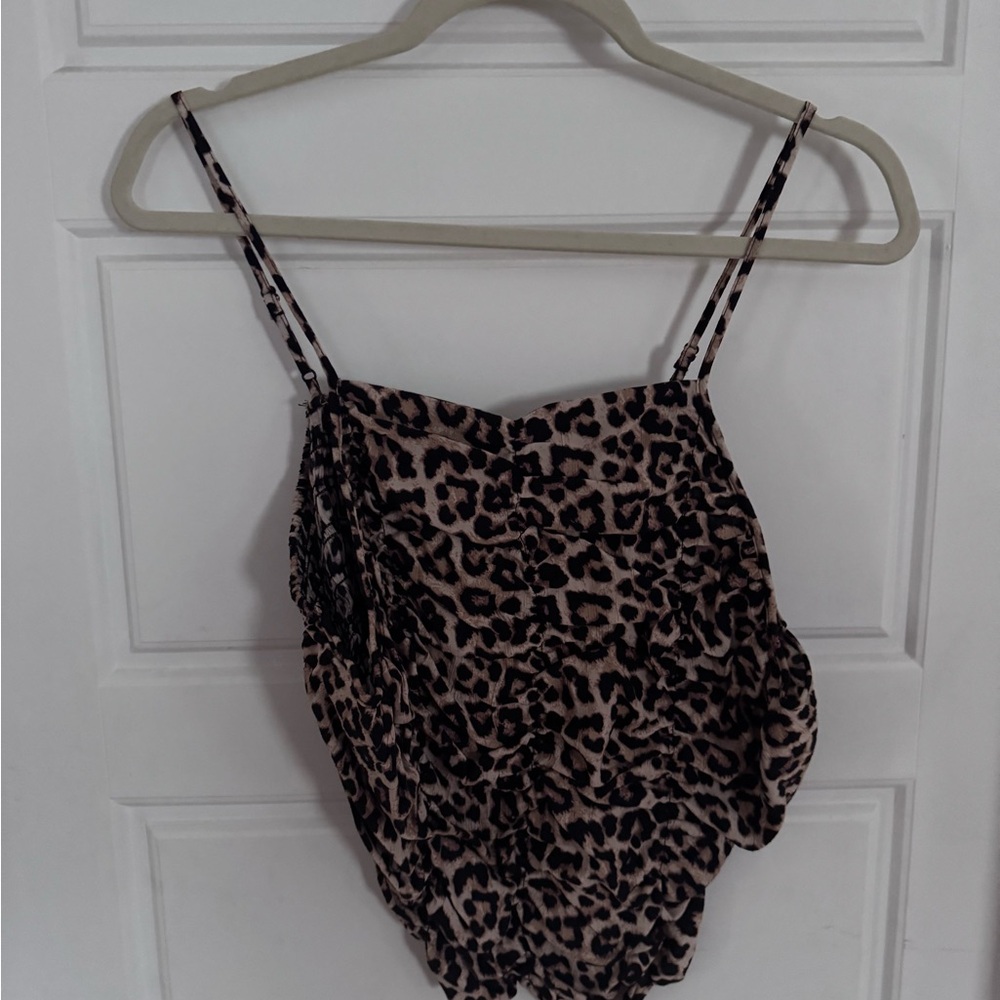 H&M Animal Print Sleeveless Top
